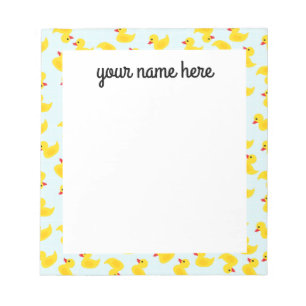 Personalized Rubber Ducky Notepad