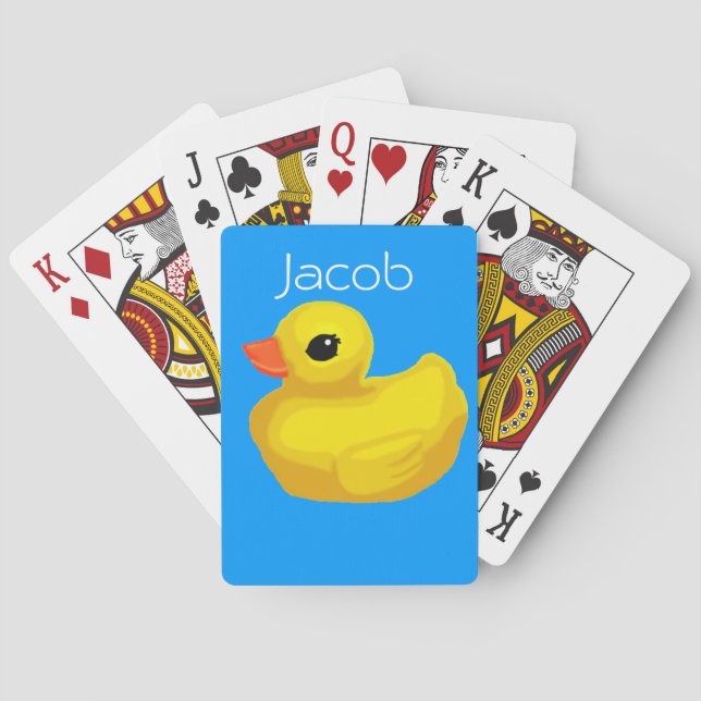 Personalized "Rubber Ducky" Playing Cards (Back)