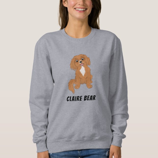 Personalized Ruby Cavalier King Charles Spaniel    Sweatshirt (Front)