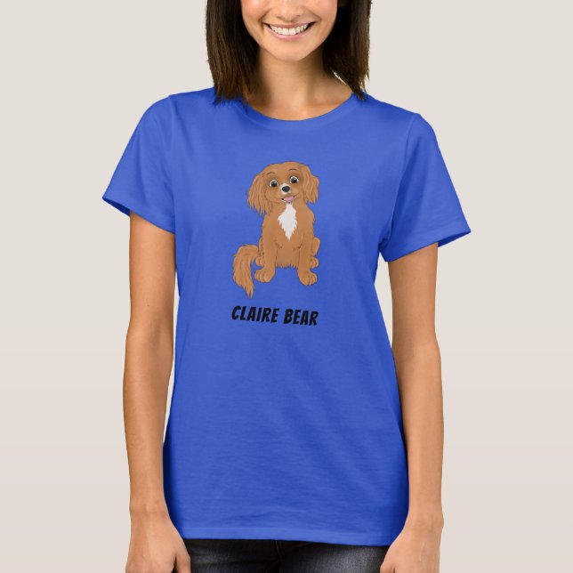 Personalized Ruby Cavalier King Charles Spaniel   T-Shirt (Front)