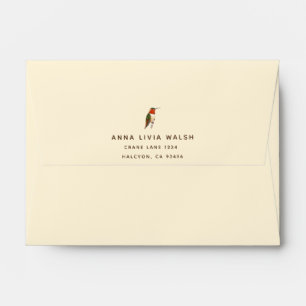 Personalized Rufous Hummingbird Envelope