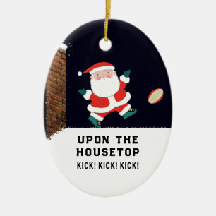 Personalized Rugby Collectable Ceramic Ornament