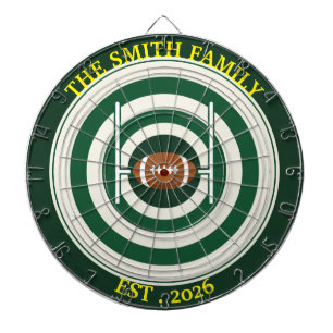 Personalized Rugby Field Dartboard Wall Art Decor
