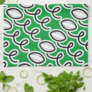 Personalized rugby towel Sports theme design