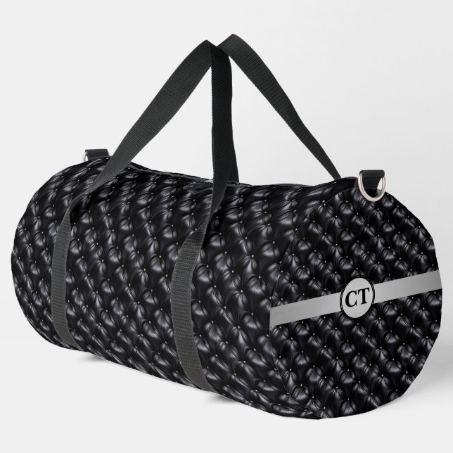 Personalized Rugged Elegance: Abstract Duffle Bag  (Left Corner)