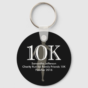 Personalized Runner 10k Cross-Country Keepsake Keychain