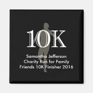 Personalized Runner 10k Cross-Country Keepsake Magnet