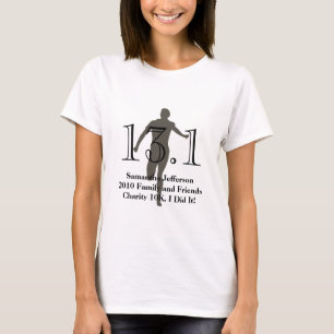 Personalized Runner 13.1 Half Marathon Keepsake T-Shirt