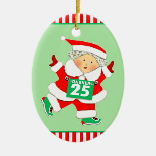 Personalized Runner Collectable Ceramic Ornament