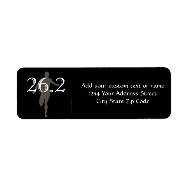Personalized Runner Marathon Keepsake 26.2 (Front)