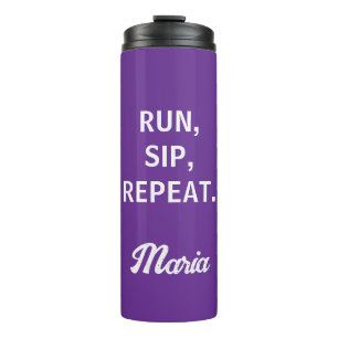 Personalized Runner Water Bottle Custom Name