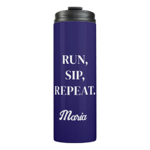 Personalized Runner Water Bottle Custom Name
