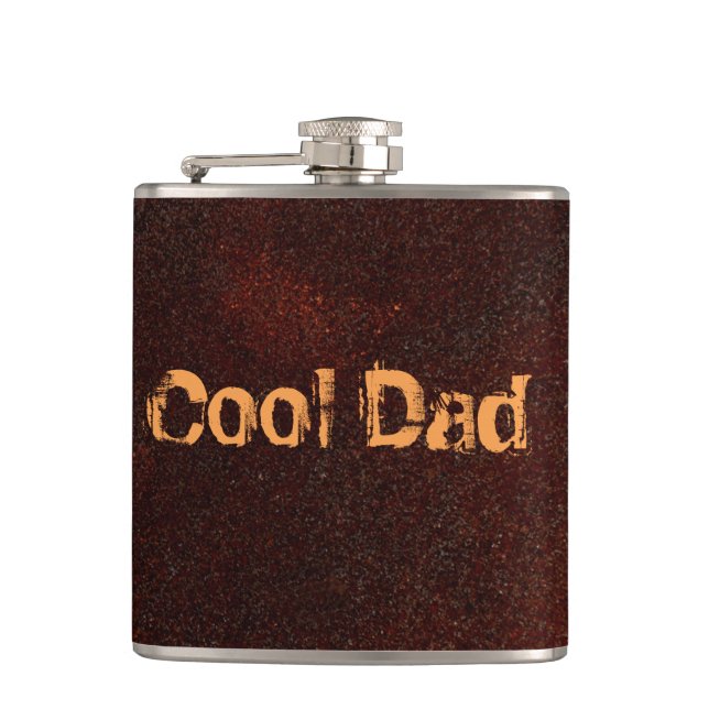 Personalized Rust Art Cool Fun Unique  Hip Flask (Front)