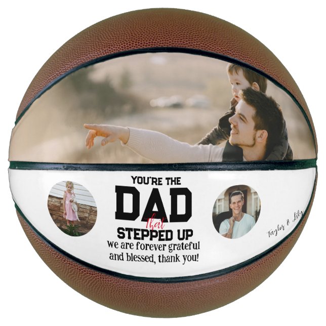 Personalized Rustic Basketball Photo Collage (Front)