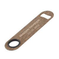 Personalized Rustic Chic Brown Wood Grain Pattern