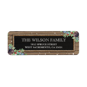 Personalized Rustic Country Christmas Winter