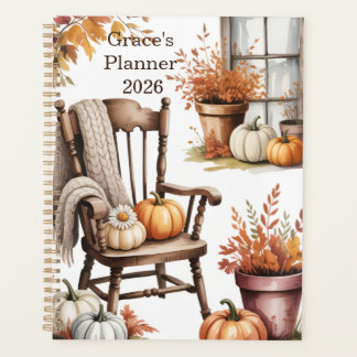 Personalized Rustic Country, Rustic Country Autumn Planner