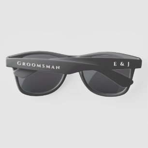 Personalized Rustic Fall Wedding Groomsman  Sunglasses