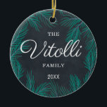 Personalized Rustic Farmhouse Family Name Custom Ceramic Ornament<br><div class="desc">Personalized Rustic Farmhouse Family Name Custom Ceramic Ornament. Personalize with your custom information on both front and back.</div>