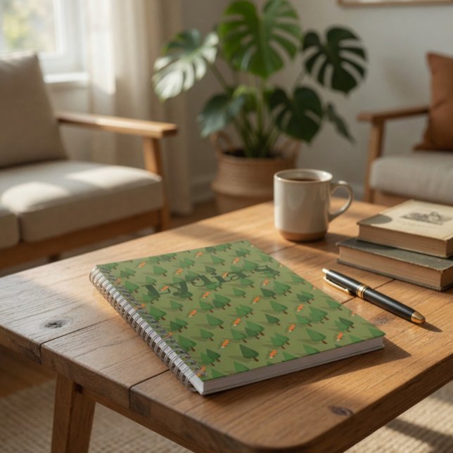 Personalized Rustic Forest Notebook  (Creator Uploaded)