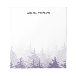 Personalized Rustic Forest Trees Notes