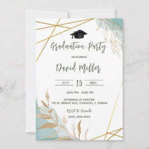 Personalized Rustic Graduation Designs Invitation