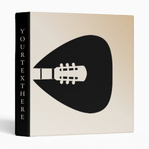 Personalized Rustic guitar Binder