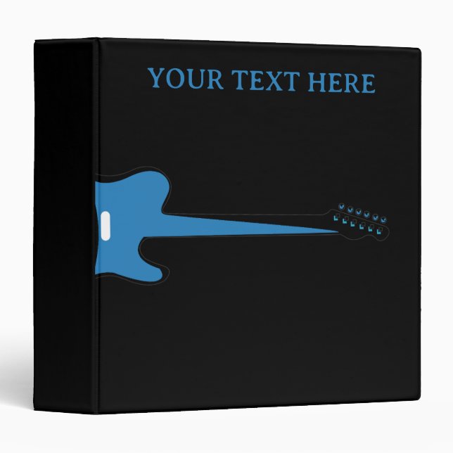 Personalized Rustic guitar Binder (Front/Spine)