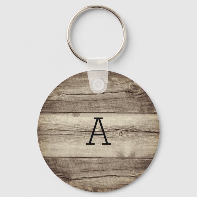 Personalized Rustic Keychain (Front)