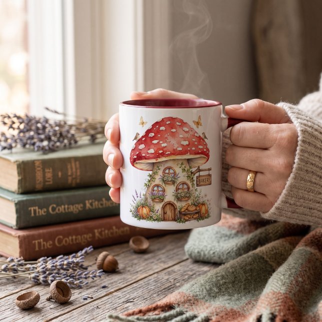 Personalized, rustic mushroom  mug (Creator Uploaded)