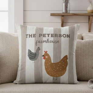 Personalized rustic pillow farmhouse