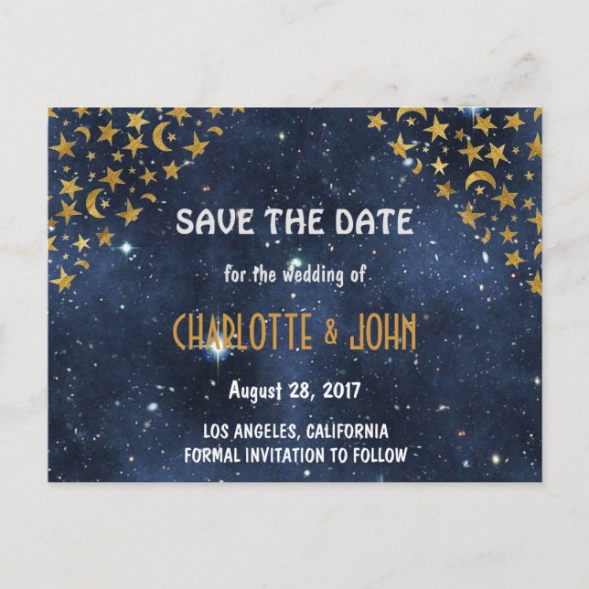 Personalized Rustic Save the Date Postcards (Front)