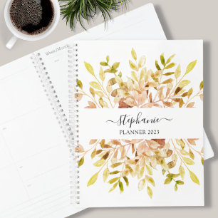 Personalized Rustic Watercolor 2023 Planner