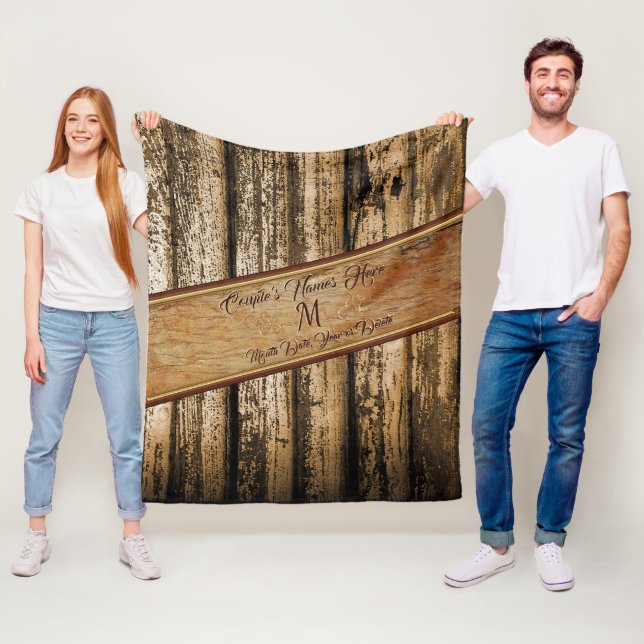 Personalized Rustic Wedding Gifts, Wedding Blanket (In Situ)