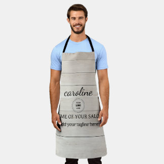 Personalized Rustic Wood Apron 