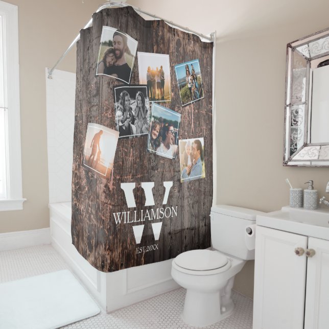 Personalized Rustic Wood Effect Monogram (In Situ)