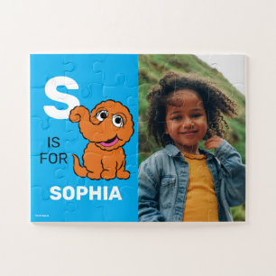 Personalized S is for Snuffleupagus   Photo Jigsaw Puzzle