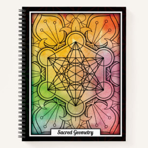 Personalized Sacred Geometry Metatron's Cube Notebook