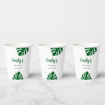 Personalized Safari Baby Shower Paper Cups