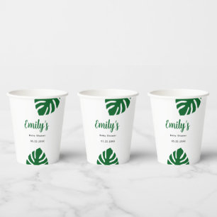 Personalized Safari Baby Shower Paper Cups