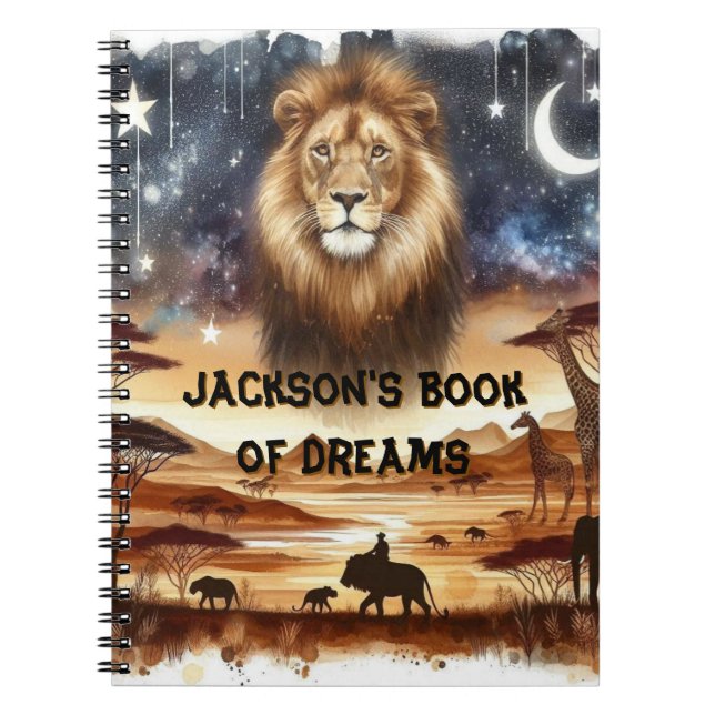 Personalized Safari Dream Journal (Front)