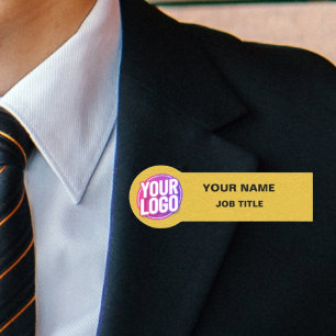 Personalized Safety Pin Name Tag for Employee