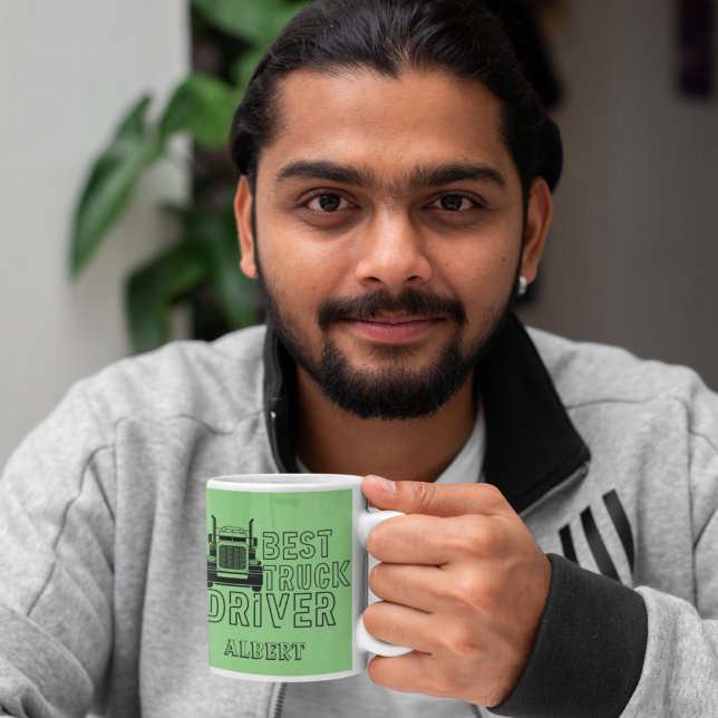 Personalized Sage Best Truck Driver Carrier Mug (Creator Uploaded)