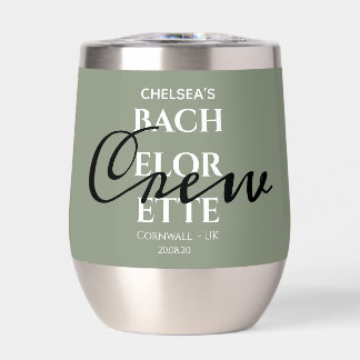 Personalized Sage Green Bachelorette Crew Party 