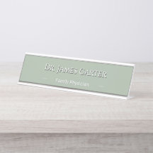Personalized Sage Green Name Minimalist Style
