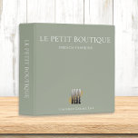Personalized Sage Green With   Business Logo Binder<br><div class="desc">Keep your office tidy and organized with this personalized business binder. In sage green with white text,  this coordinates with our other business stationery and office products. Order as many or few as you need to transform your workspace.  Browse more in the collection.</div>