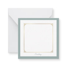 Personalized Sage Note Card