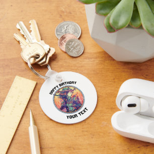 PERSONALIZED Sagittarius ZODIAC SIGN Keychain