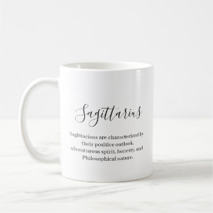 "Personalized Sagittarius Zodiac sign, name, trait Coffee Mug