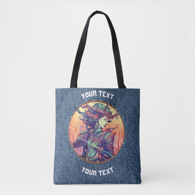 PERSONALIZED SAGITTARIUS ZODIAC SIGN Tote Bag (Front)